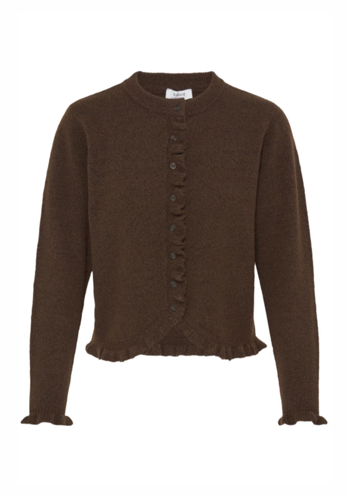 Ofira Frill Cardigan - Potting Soil Melange