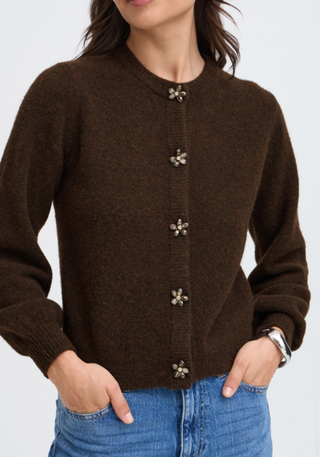 Omea Deco Cardigan - Java Melange