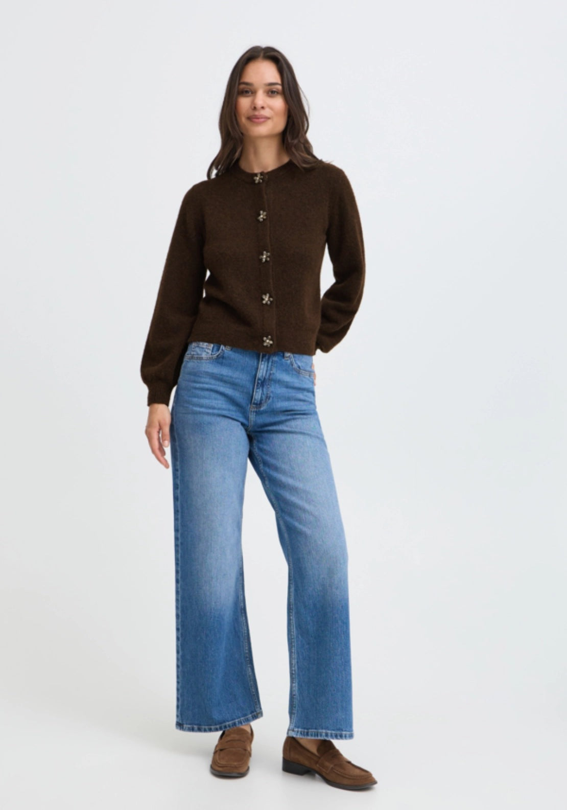 Omea Deco Cardigan - Java Melange
