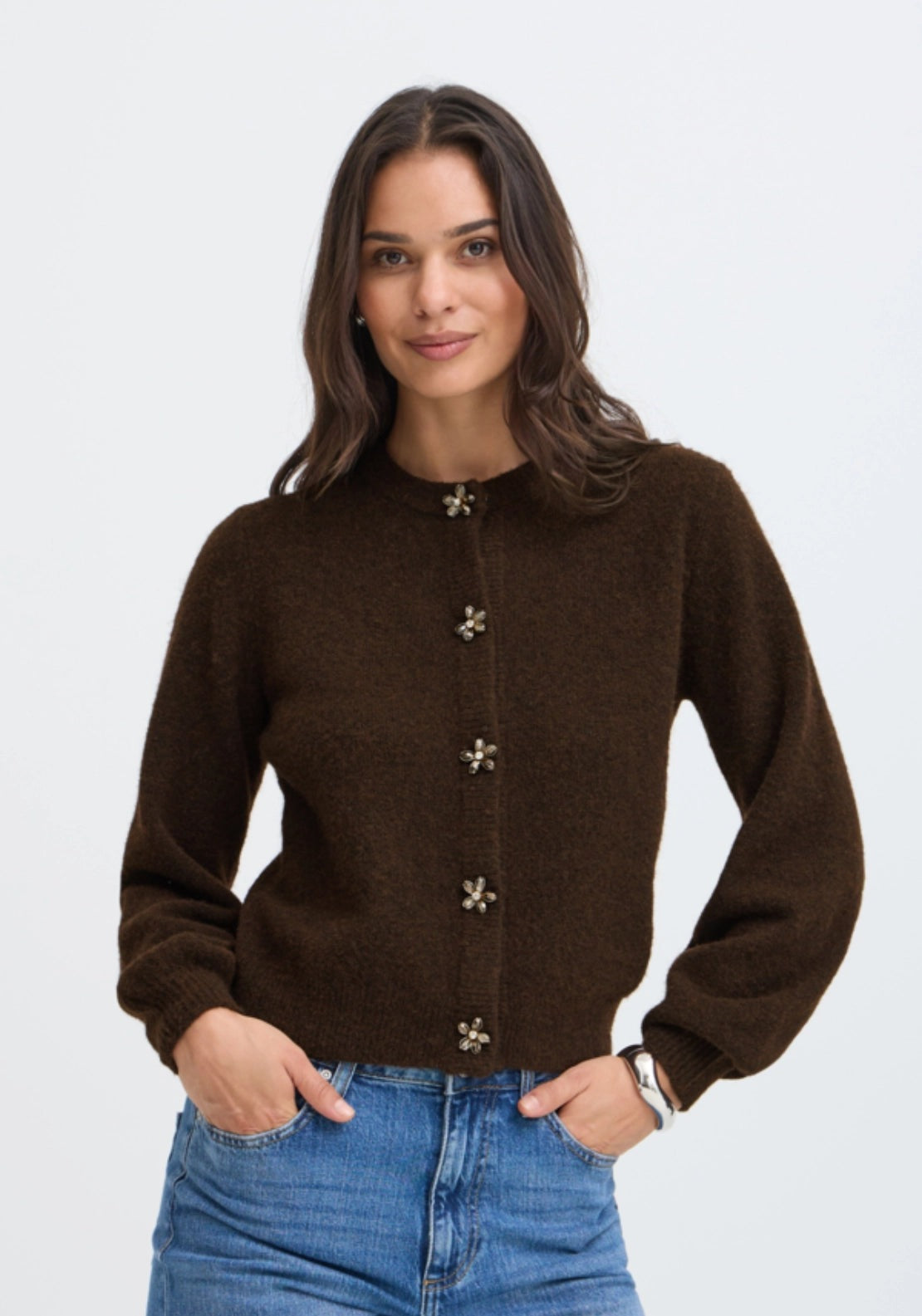 Omea Deco Cardigan - Java Melange