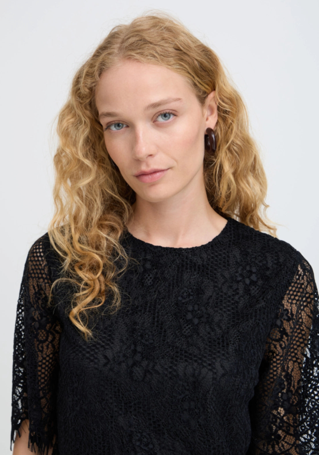 Pascalace Long Sleeve Top - Meteorite