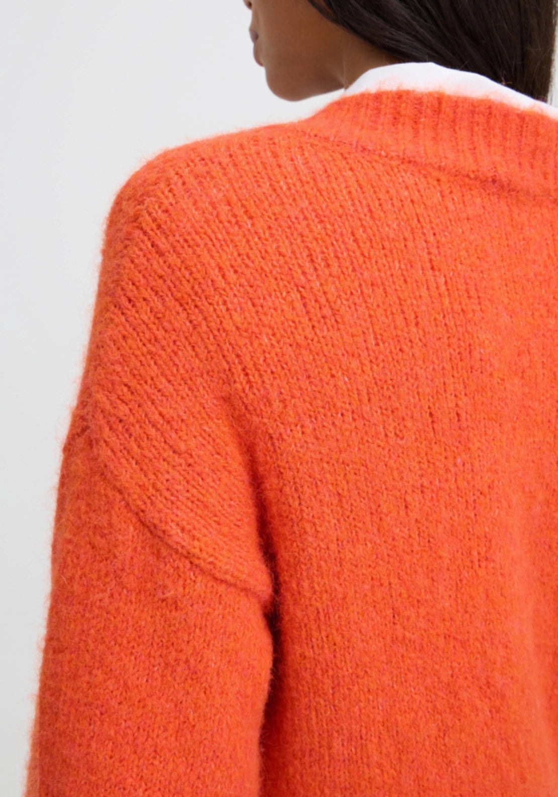Millers V Jumper - Pureed Pumpkin Melange