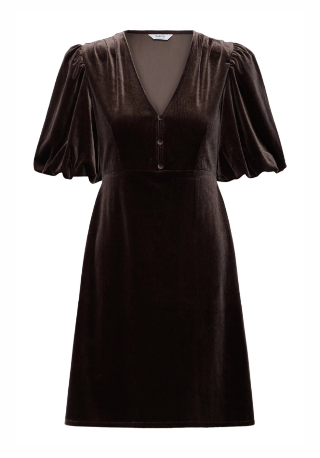 Perlina Balloon Sleeve Dress - Java