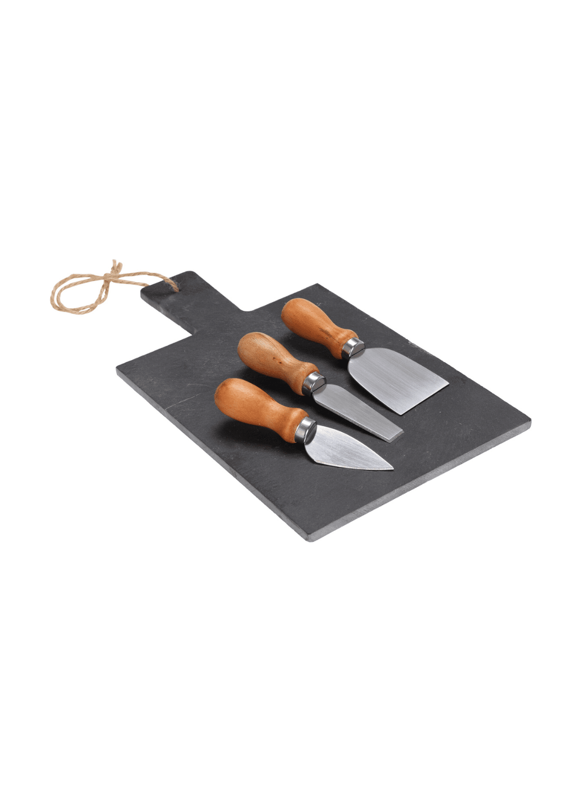 The Home Collection Cheese Set Of 4 On Slate - Wood/steal 1 Shaws Department Stores