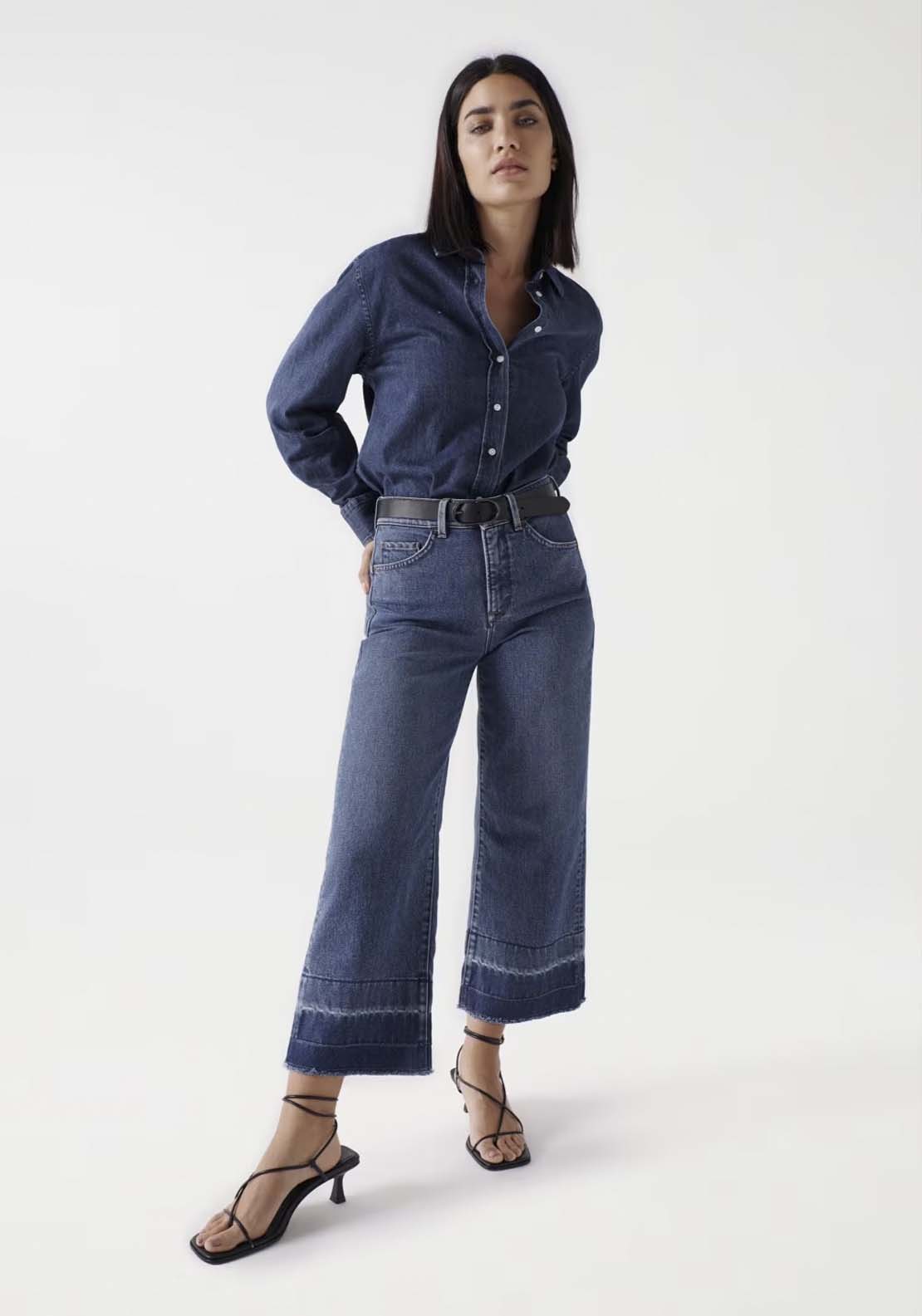 Salsa Cropped Straight Wide Jean 2 Shaws Department Stores