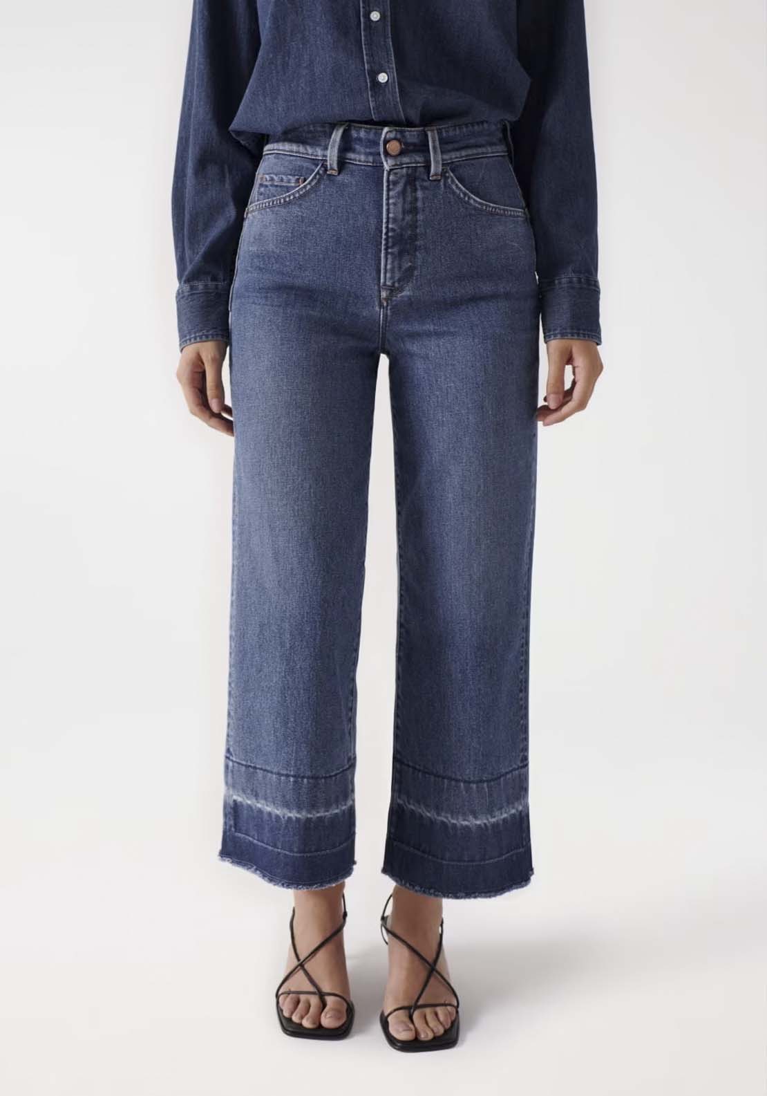 Salsa Cropped Straight Wide Jean 1 Shaws Department Stores