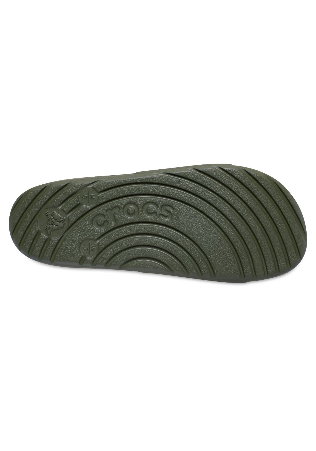 Crocs Classic Logo Slide - Green 5 Shaws Department Stores