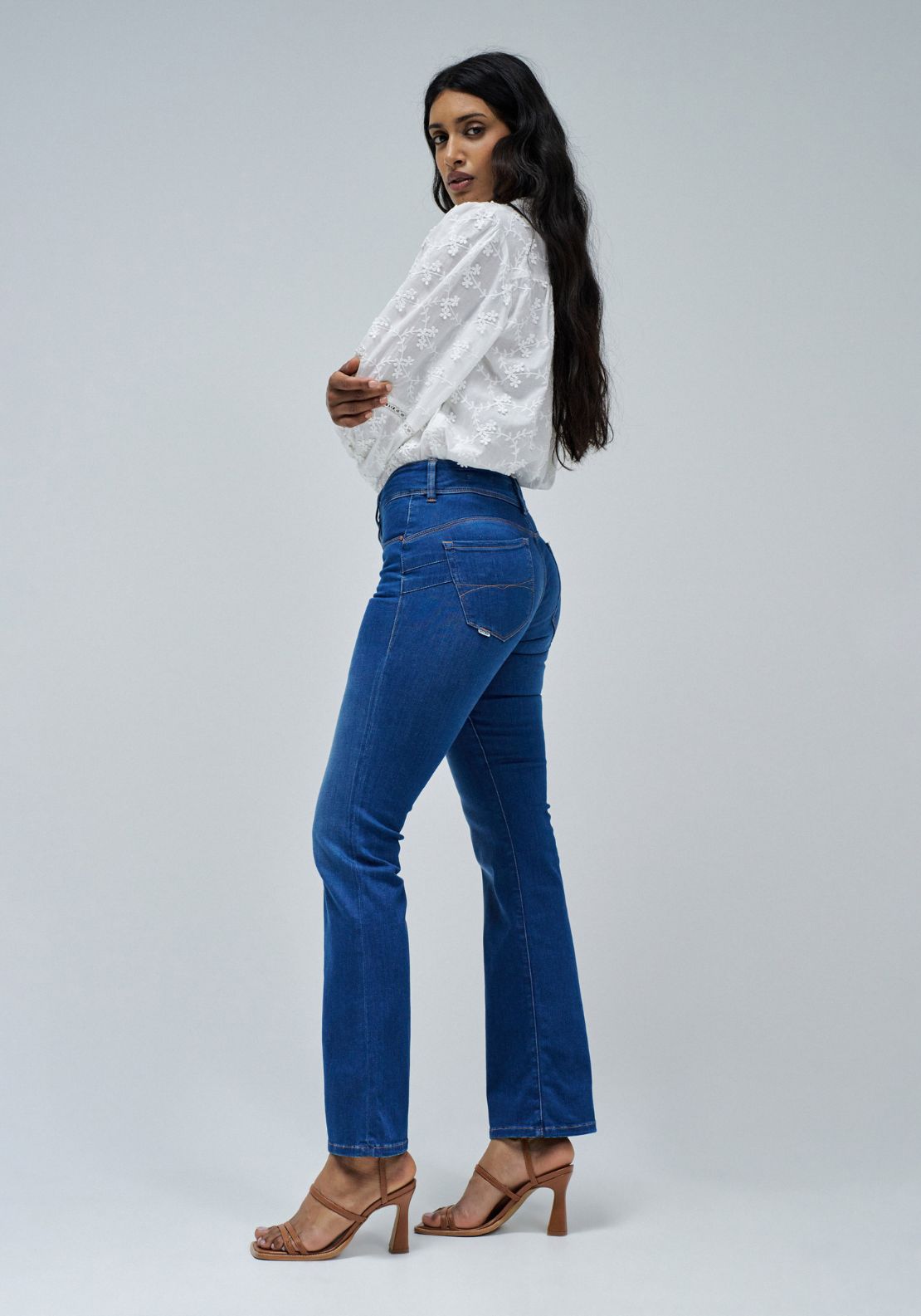 Salsa Secret Bootcut Jeans - Blue 3 Shaws Department Stores