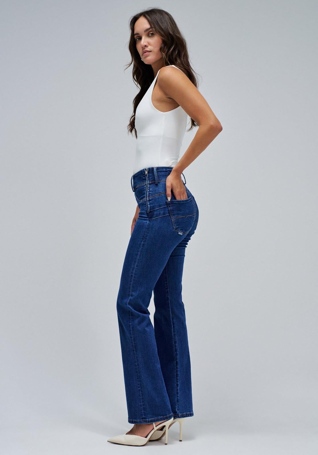 Salsa Secret Jegging - Blue 3 Shaws Department Stores