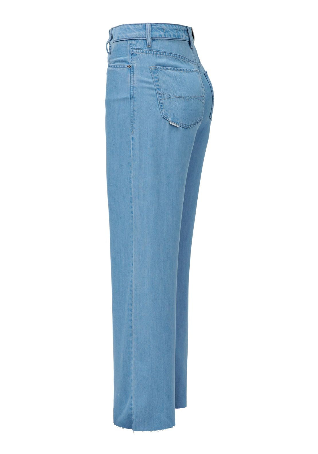 Salsa Chambray Wide Leg Jeans - Blue 2 Shaws Department Stores