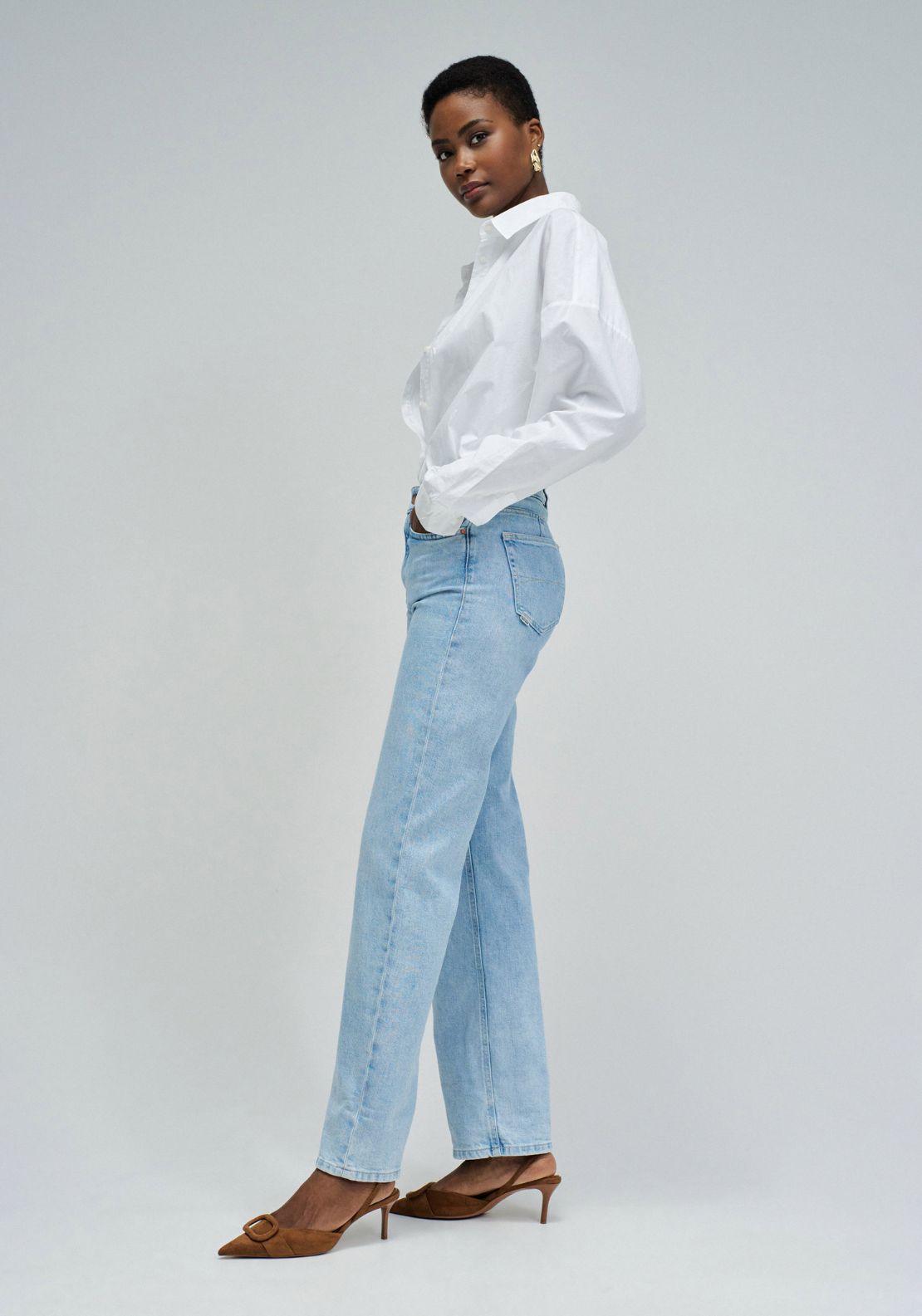 Salsa Straight Leg Jeans - Blue 3 Shaws Department Stores