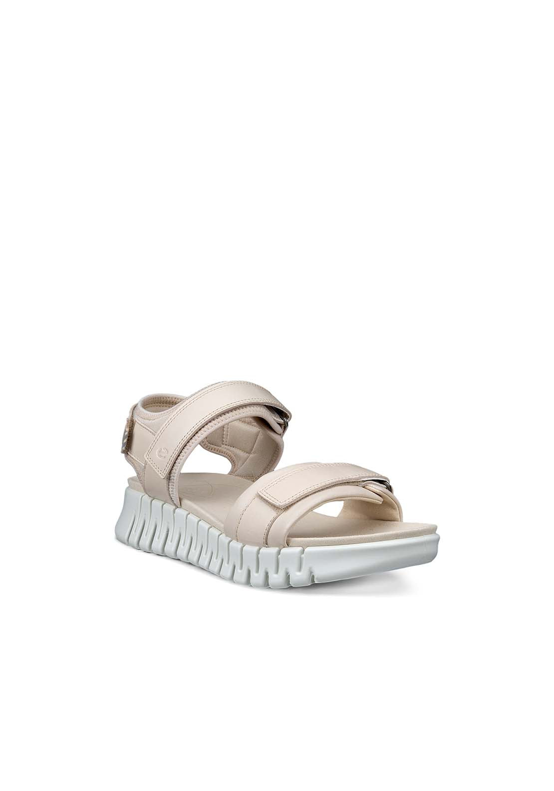 Ecco Gruuv Casual Sandal - Limestone 1 Shaws Department Stores