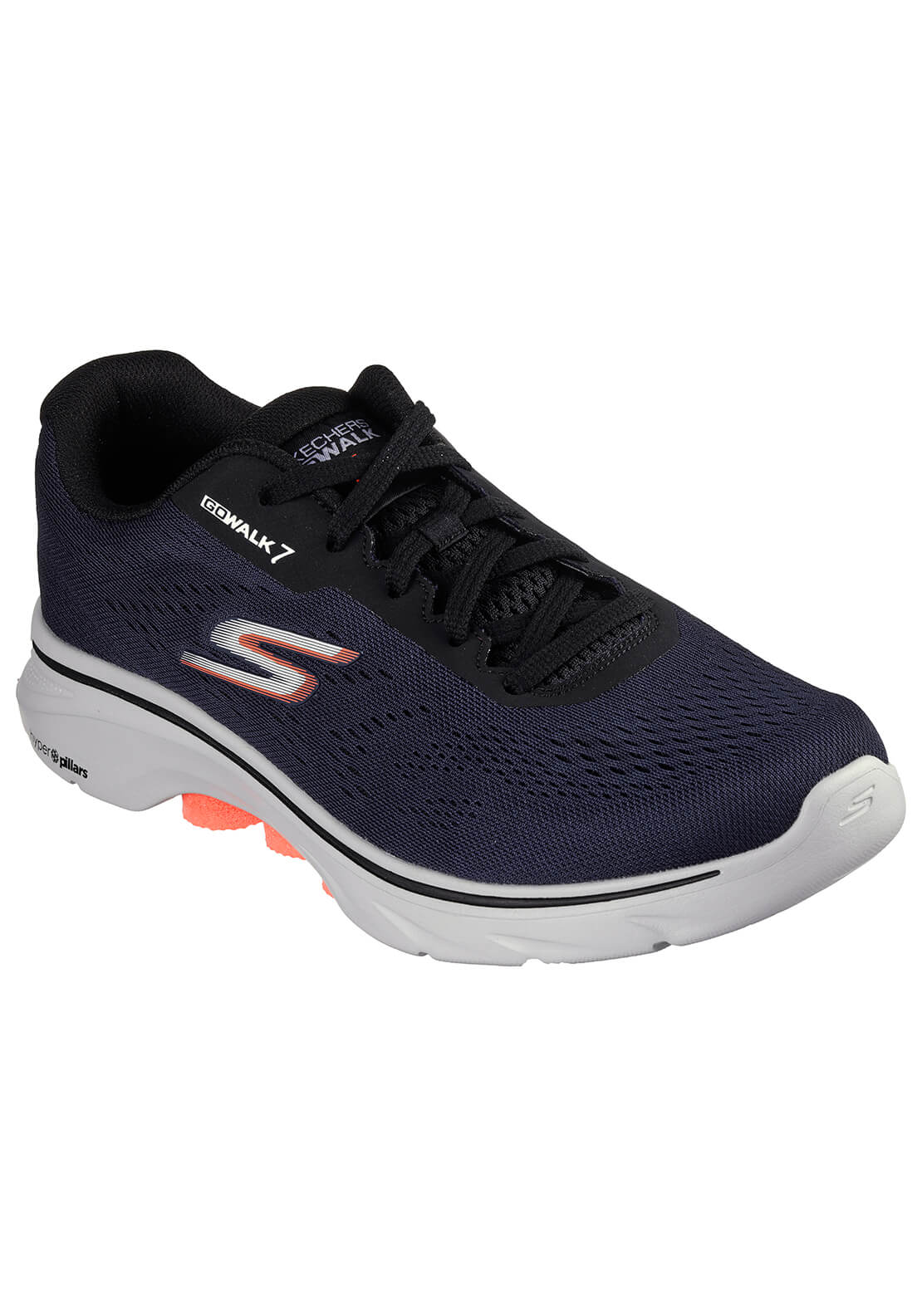 Skechers GO WALK 7™ The Construct - Navy &amp; Black 1 Shaws Department Stores