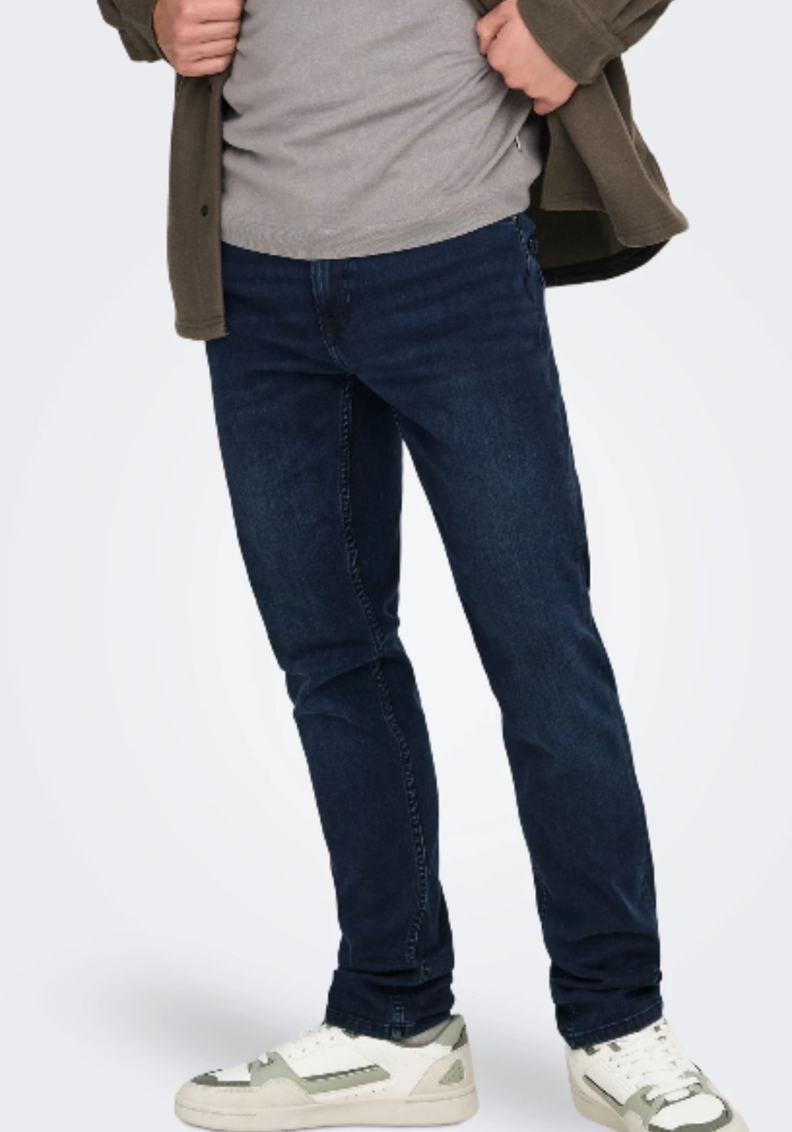 Only &amp; Sons Onsloom Slim Fit Jeans - Blue Black Denim 1 Shaws Department Stores