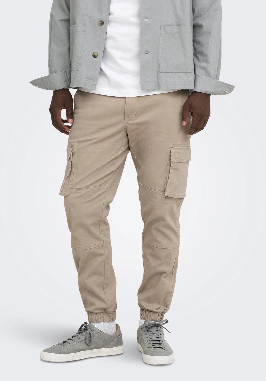 Cam Cargo Trousers - Chinchilla