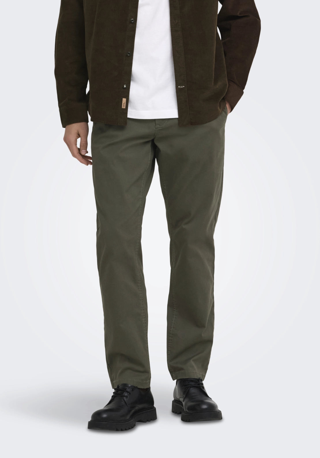 Weft Regular Fit Chinos - Beluga