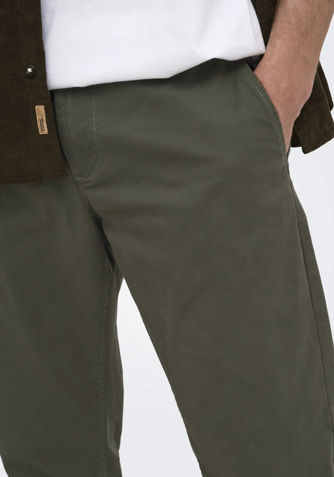Weft Regular Fit Chinos - Beluga