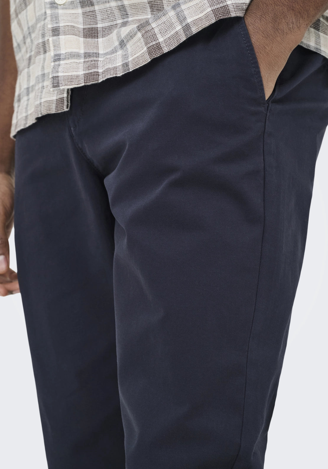 Weft Regular Fit Chinos - Blue