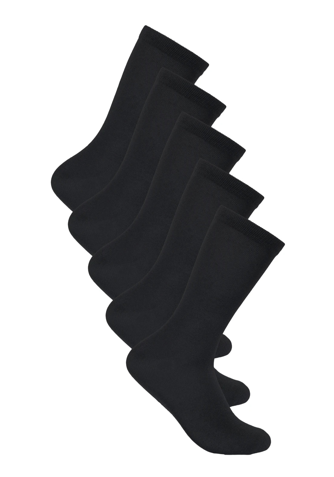 Only &amp; Sons Basic 5-Pack Socks - Black 1 Shaws Department Stores