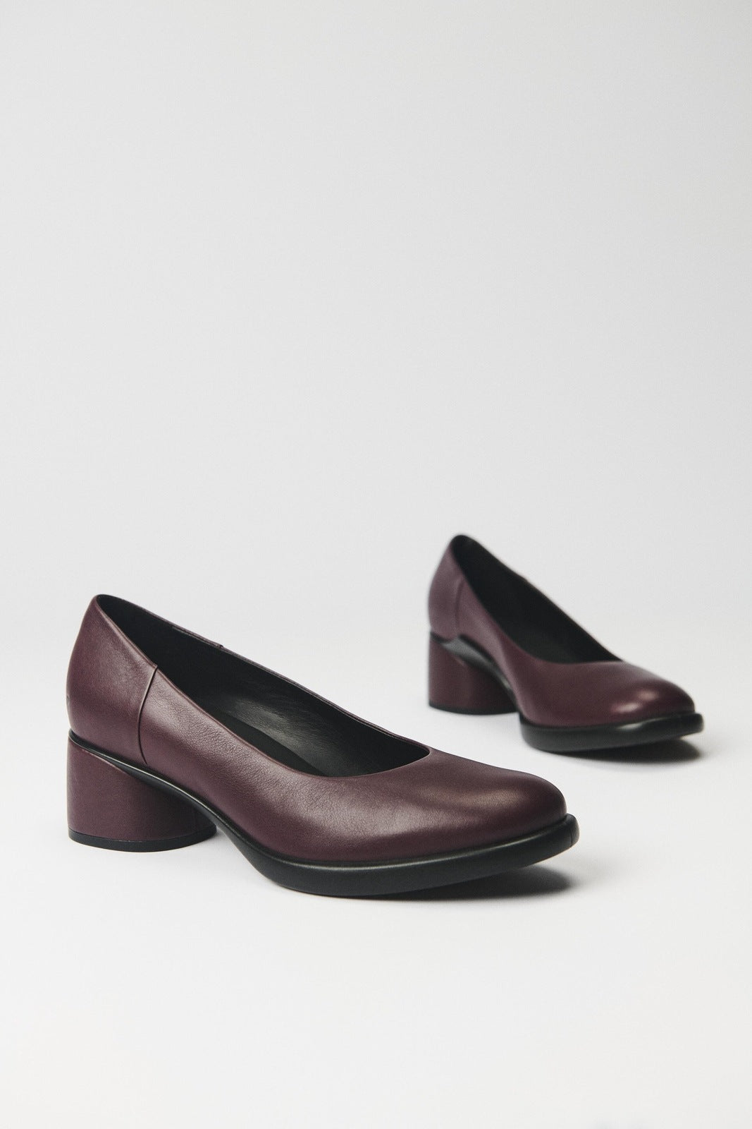 Ecco Sculpted Lx 35 Block Heel - Wine 2 Shaws Department Stores