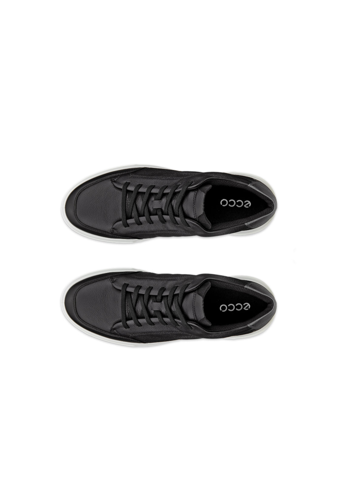Ecco Move Lace Casual Shoe - Black Silver 2 Shaws Department Stores