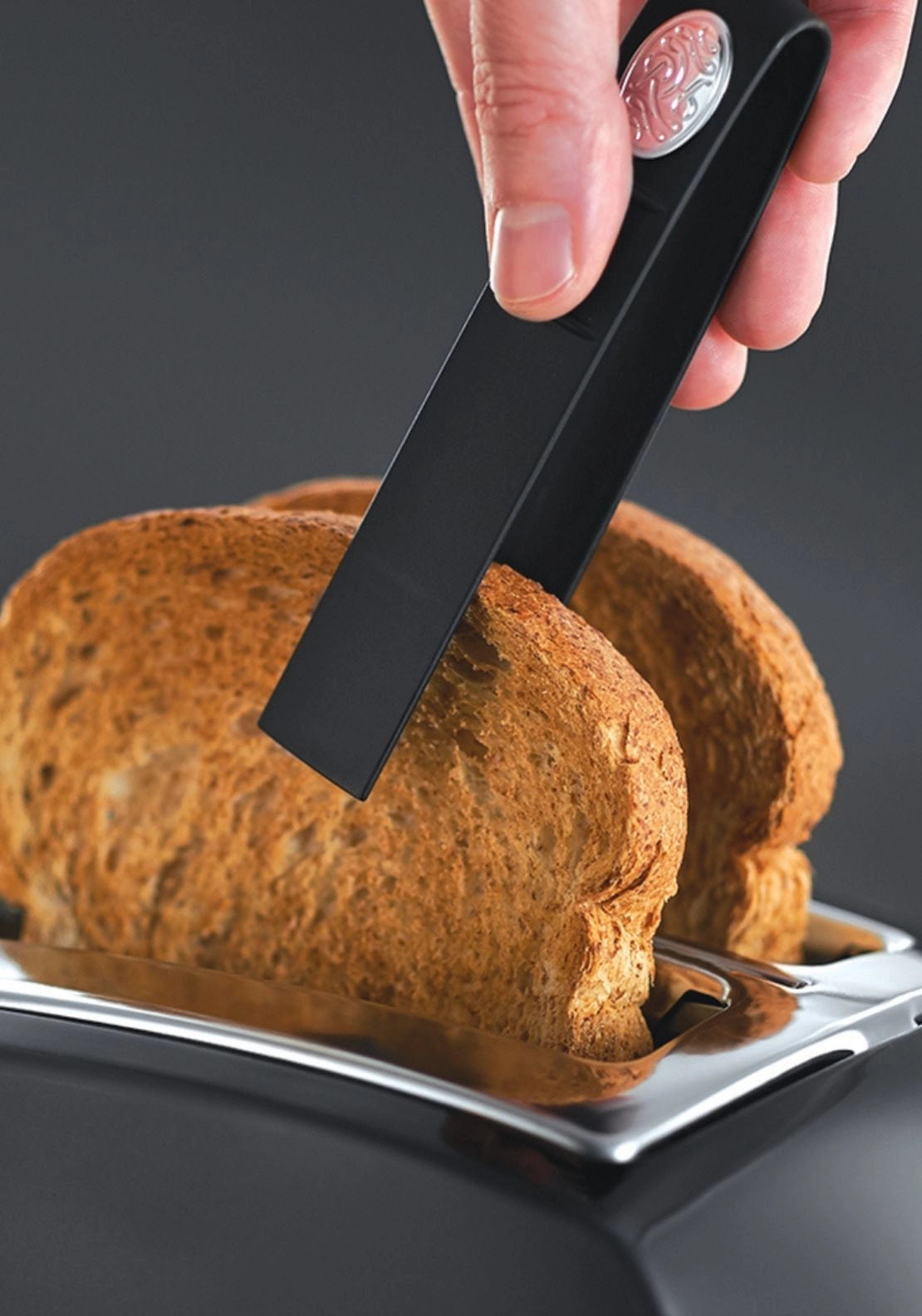 Textures Plus 2 Slice Toaster Black - Model 22601