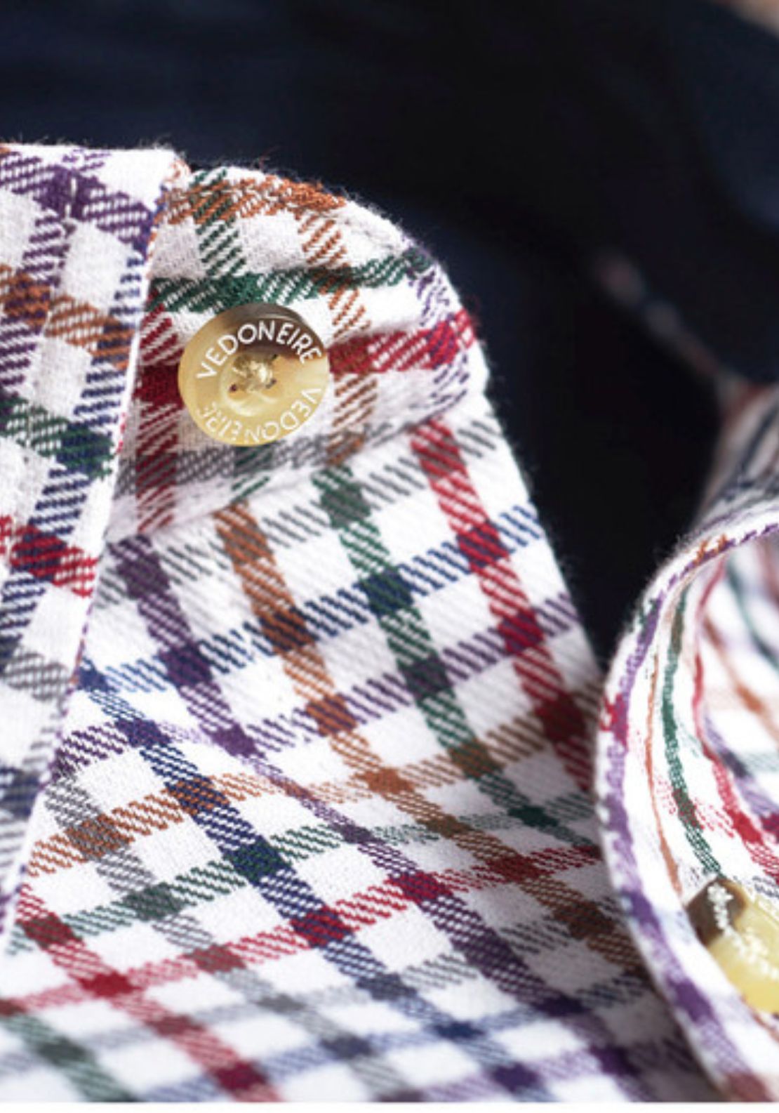 Vedoneire Heavy Brush Twill Shirt - Red 2 Shaws Department Stores
