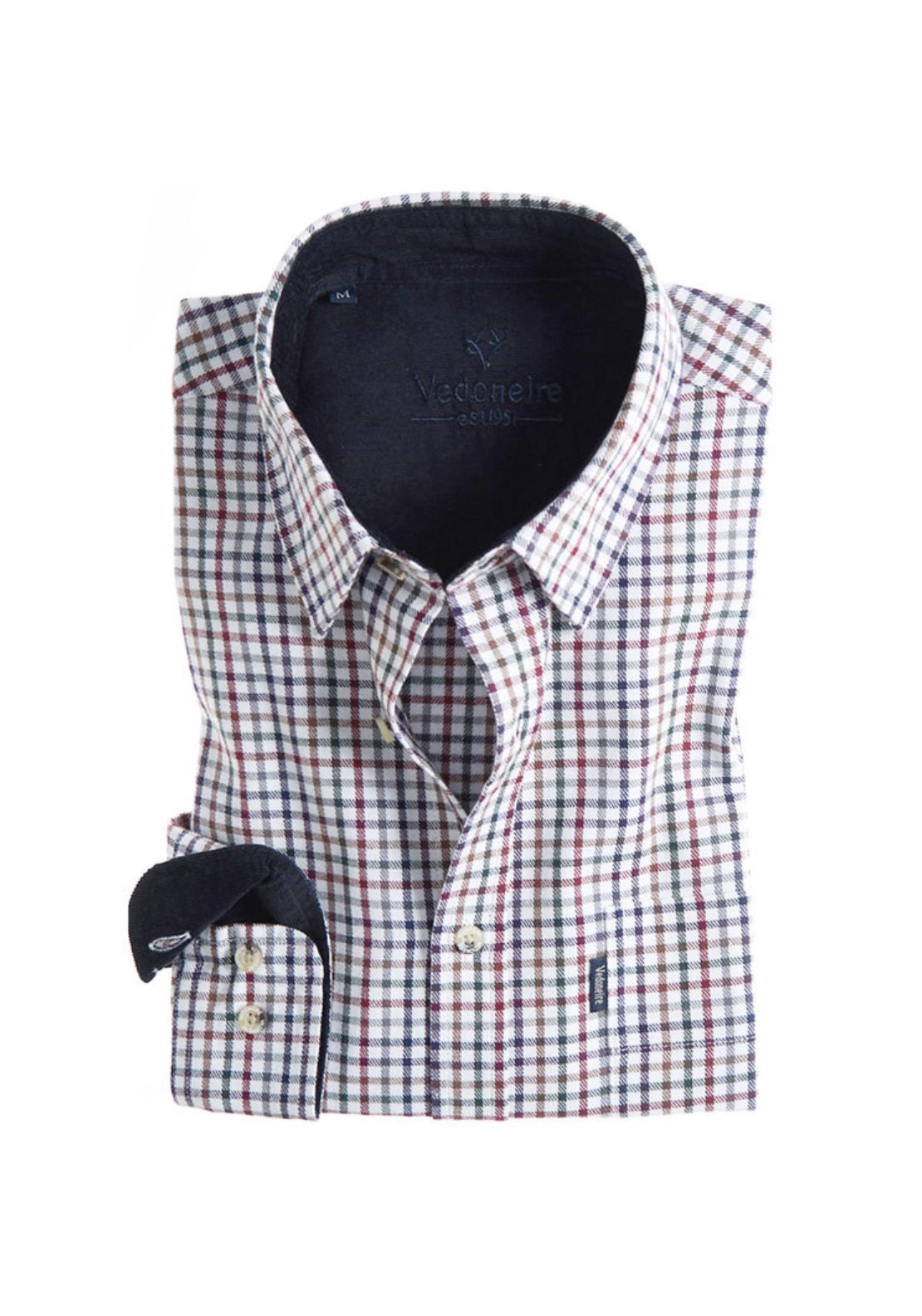 Vedoneire Heavy Brush Twill Shirt - Red 1 Shaws Department Stores