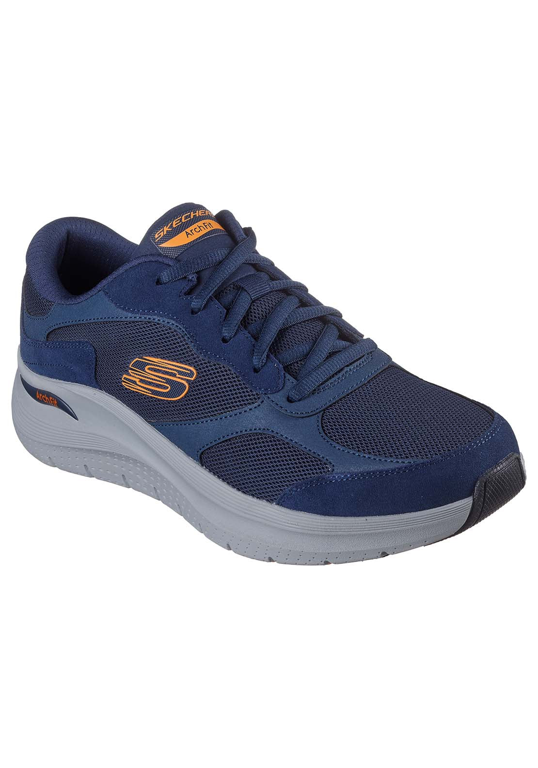 Skechers Arch Fit 2.0 - Navy / Orange 1 Shaws Department Stores
