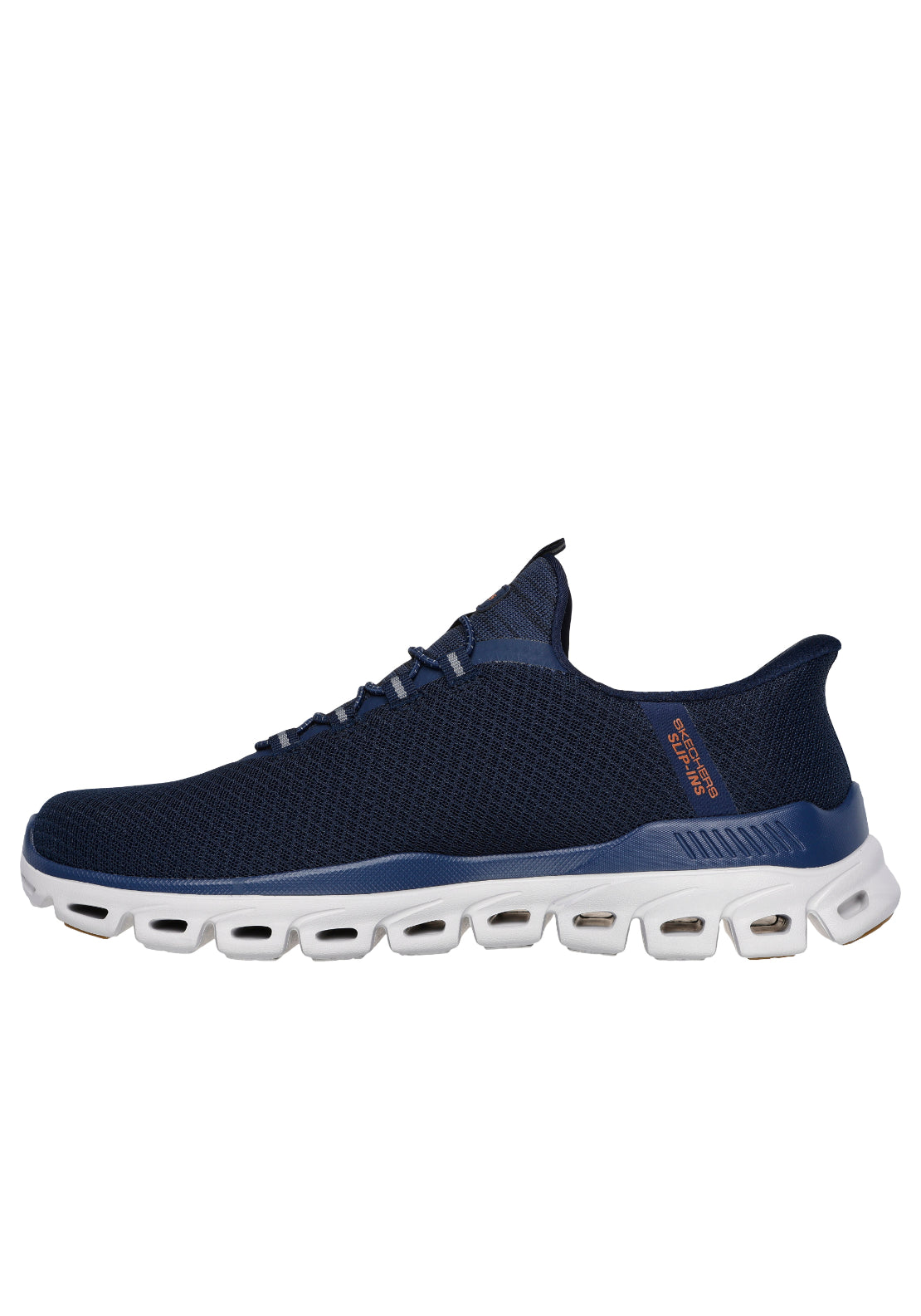 Skechers Slide Ins Glide Step Noxus - Navy / Tan 4 Shaws Department Stores