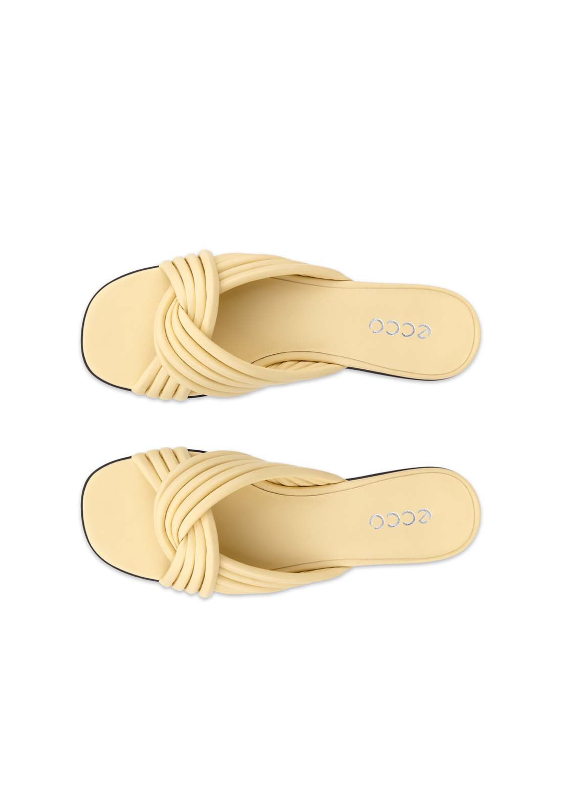 Ecco Sculpted Alba 25 Smart Slider - Straw 3 Shaws Department Stores