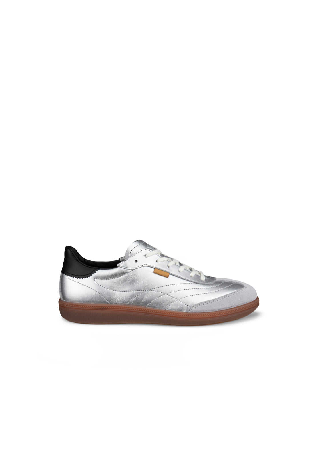 Ecco Soft 11 Casual Lace - Concrete Silver 1 Shaws Department Stores