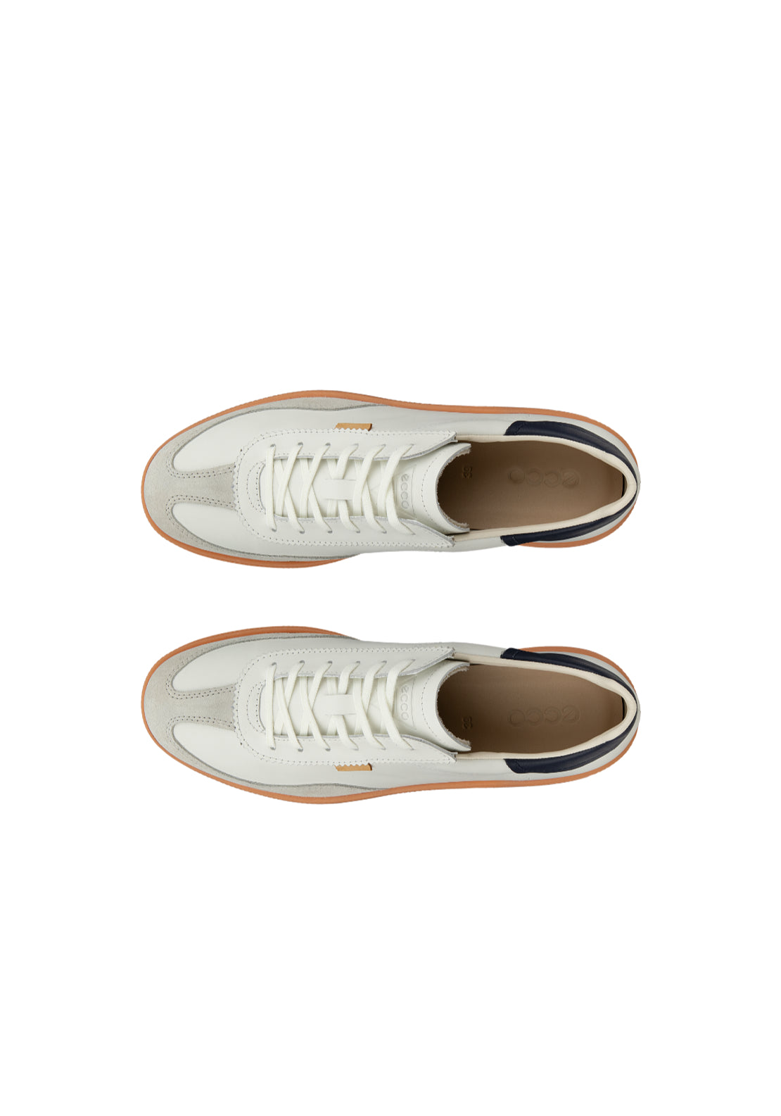Ecco Soft 11 Casual Lace Shoe - Gravel White Marine 2 Shaws Department Stores