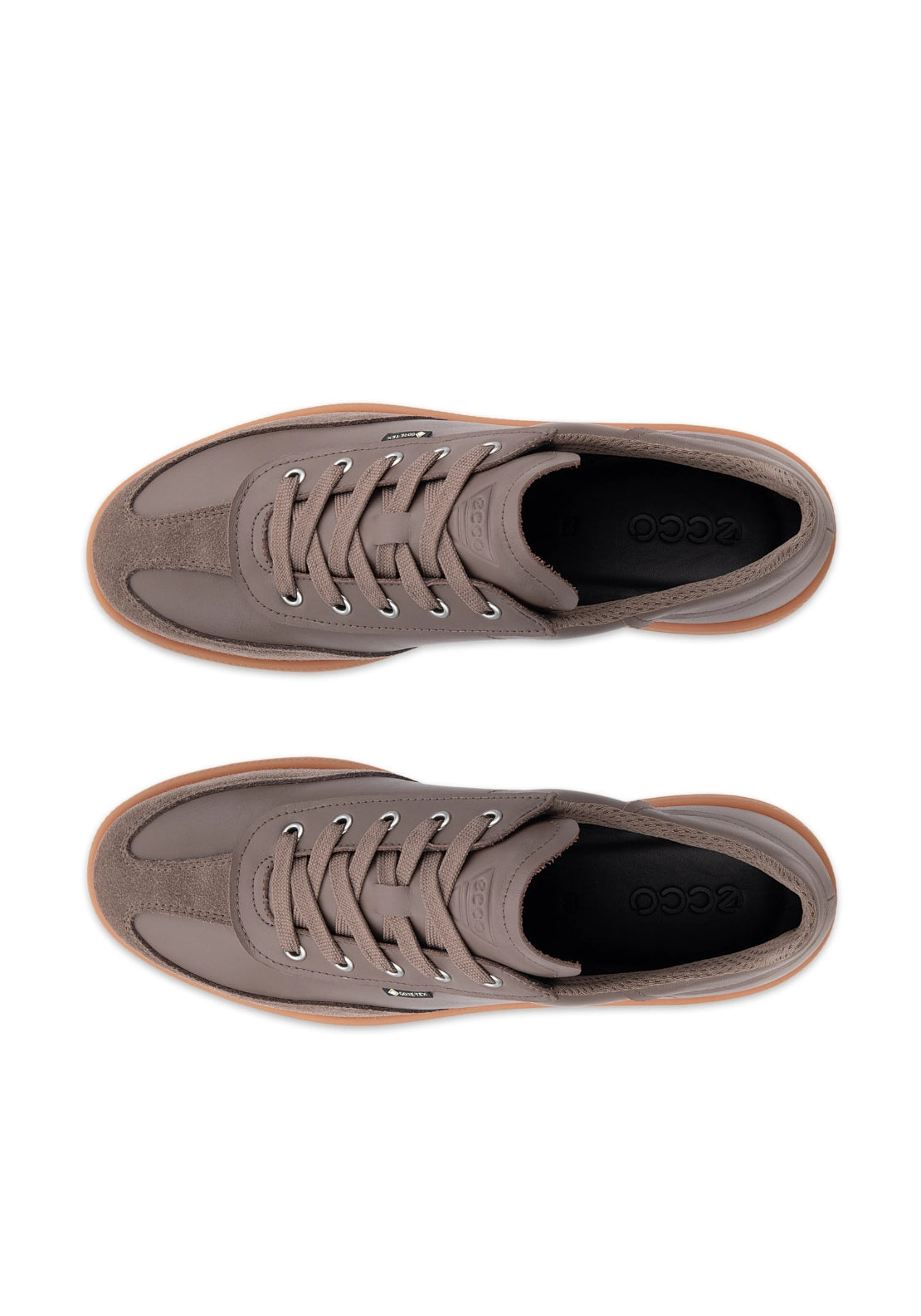 Soft 11 Flat Lcae Shoe - Brown / Beige