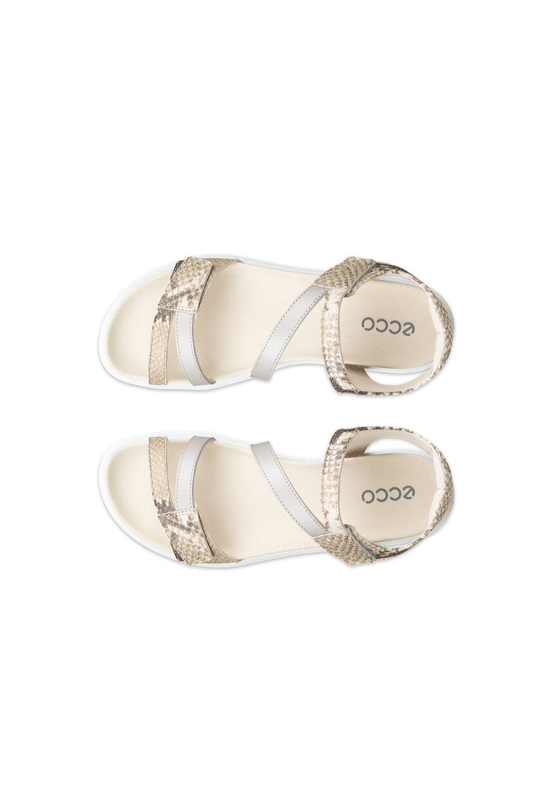 Ecco Soft Sandal - Python Pure Cashmere 2 Shaws Department Stores