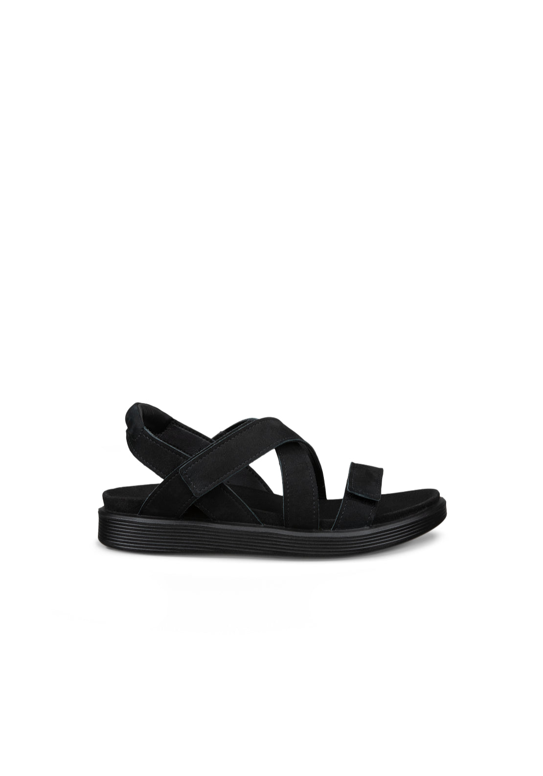 Ecco Soft Sandal - Black 1 Shaws Department Stores