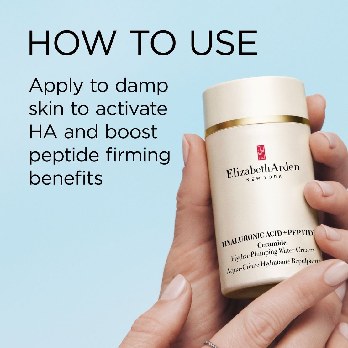 Elizabeth Arden Hyaluronic Acid + Peptides Ceramide Hydra-Plumping Water Cream 10 Shaws Department Stores