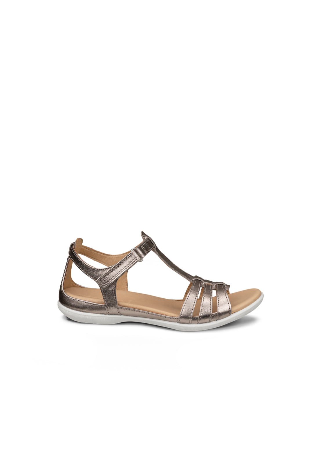 Ecco Flash T-Bar Sandal - Pure Cashmere 1 Shaws Department Stores