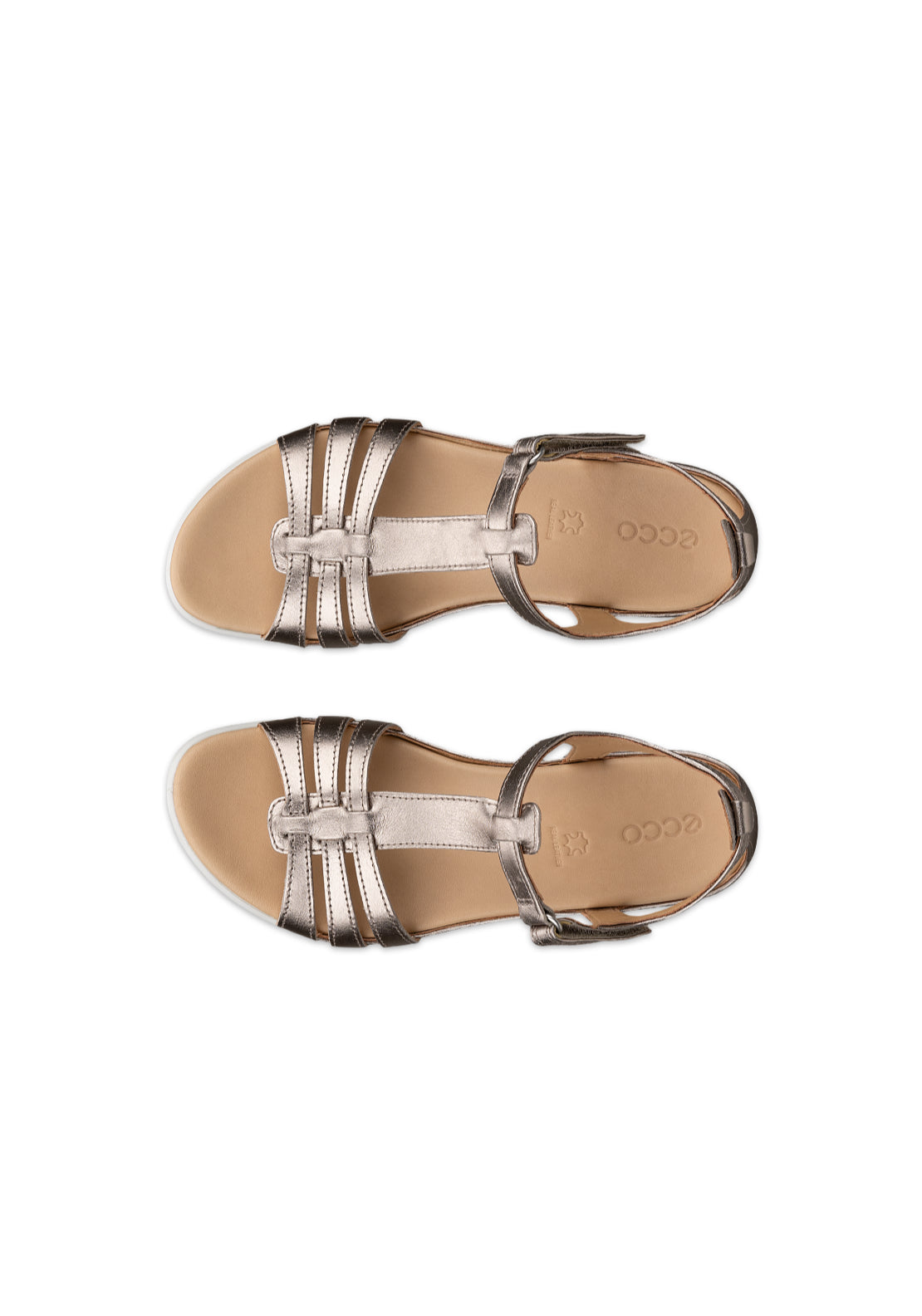 Ecco Flash T-Bar Sandal - Pure Cashmere 2 Shaws Department Stores