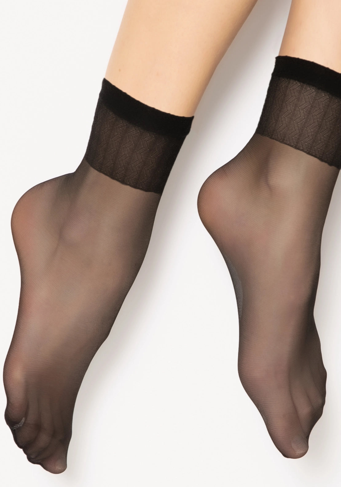 Marie Claire 15 Denier Comfort Top Ankle High with Sandle Toe - Black 1 Shaws Department Stores