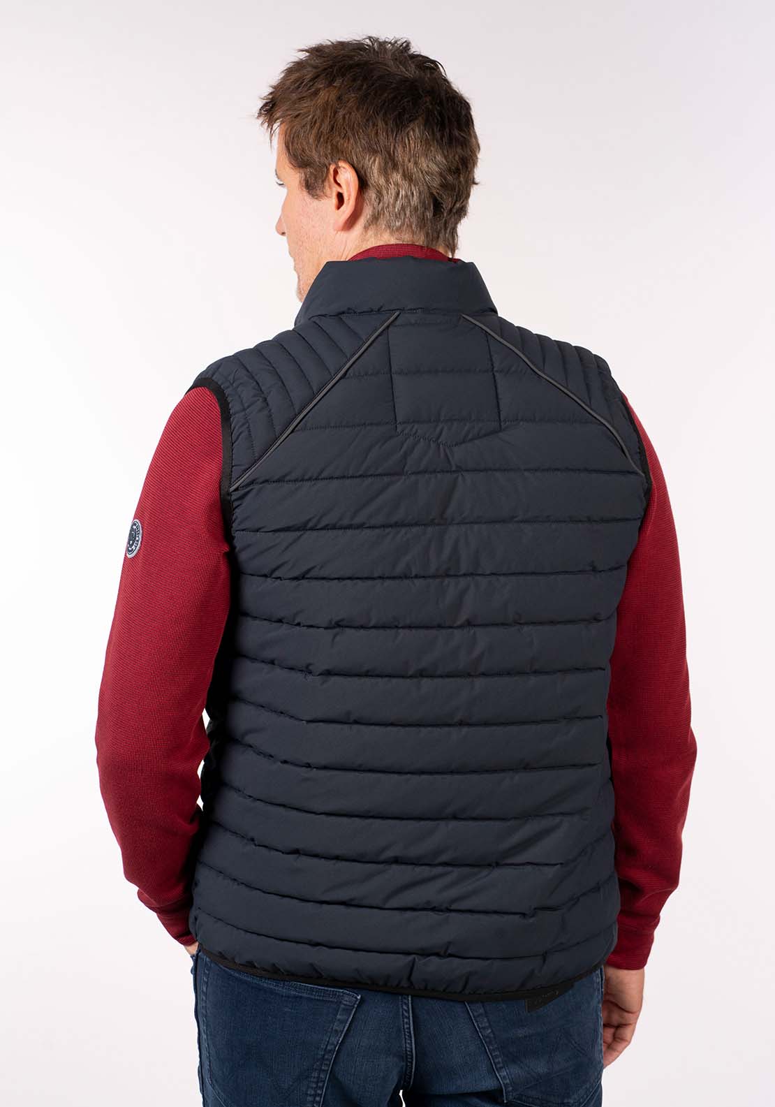 Lerros Quilted Gilet - Blue Knight 5 Shaws Department Stores