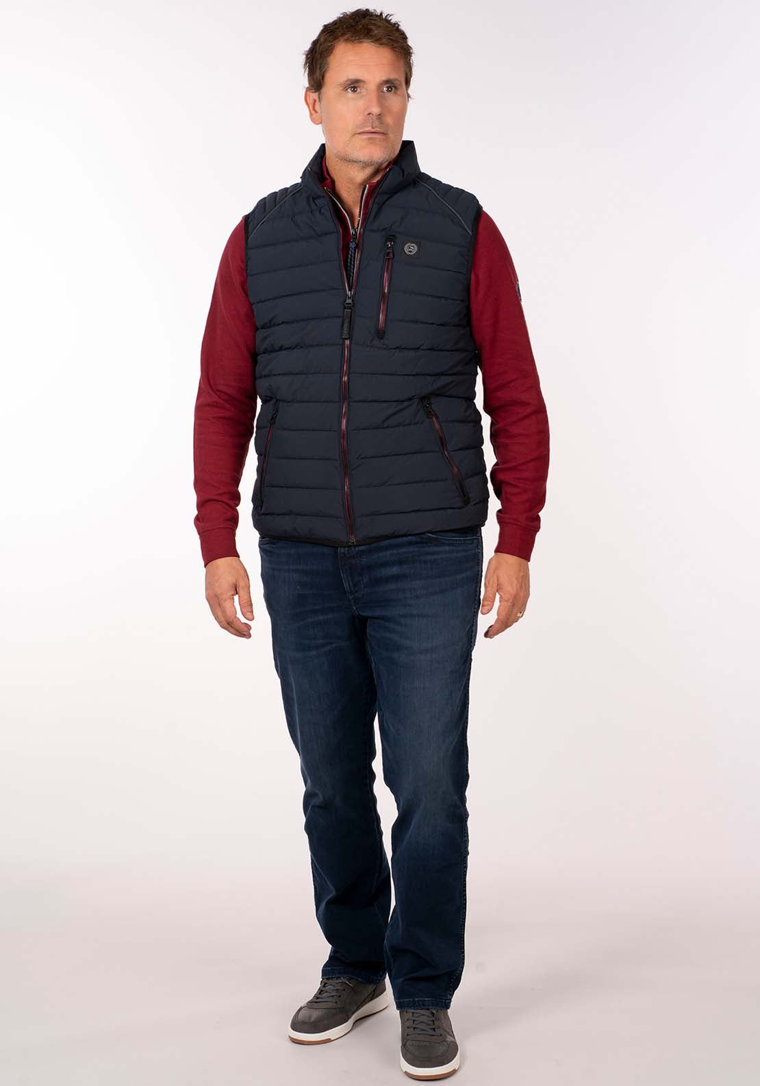 Lerros Quilted Gilet - Blue Knight 7 Shaws Department Stores