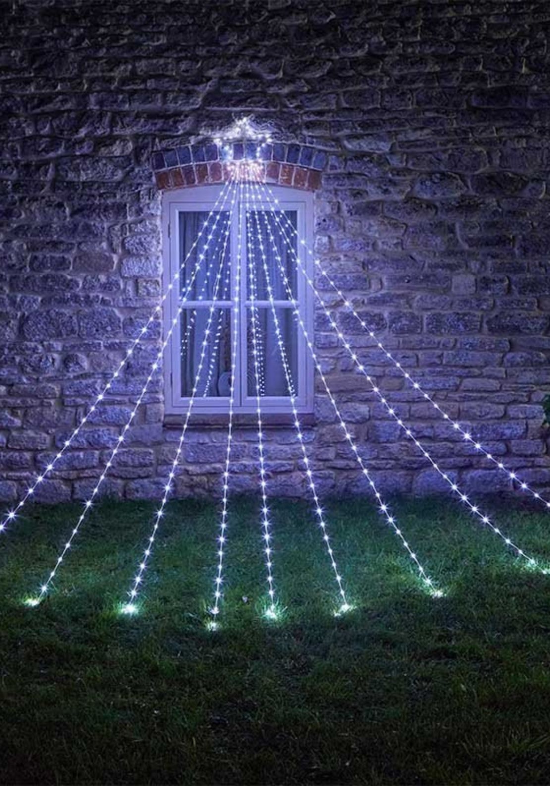 The Home Christmas Two Tone LED Shooting Star - White 1 Shaws Department Stores