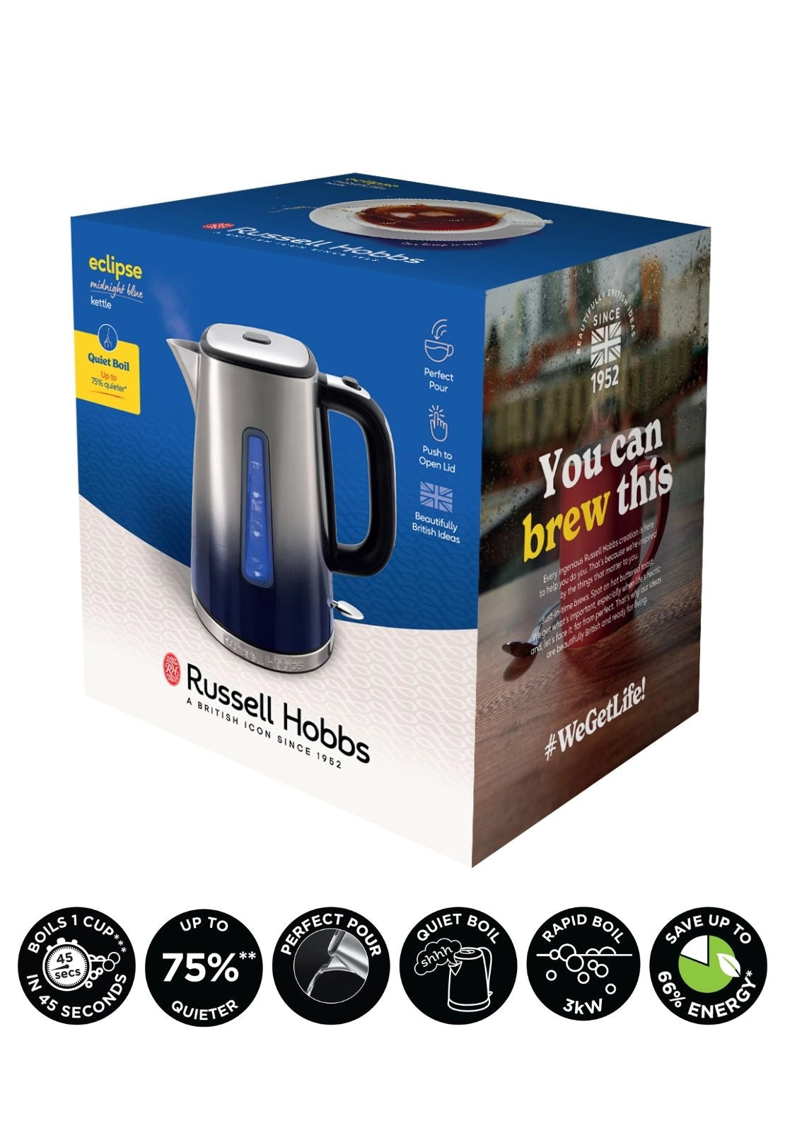 Eclipse Kettle 1.7L Midnight Blue - Model 25111