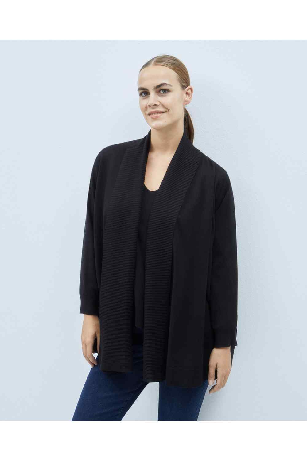 Couchel Cardigan Jacket - Black 1 Shaws Department Stores