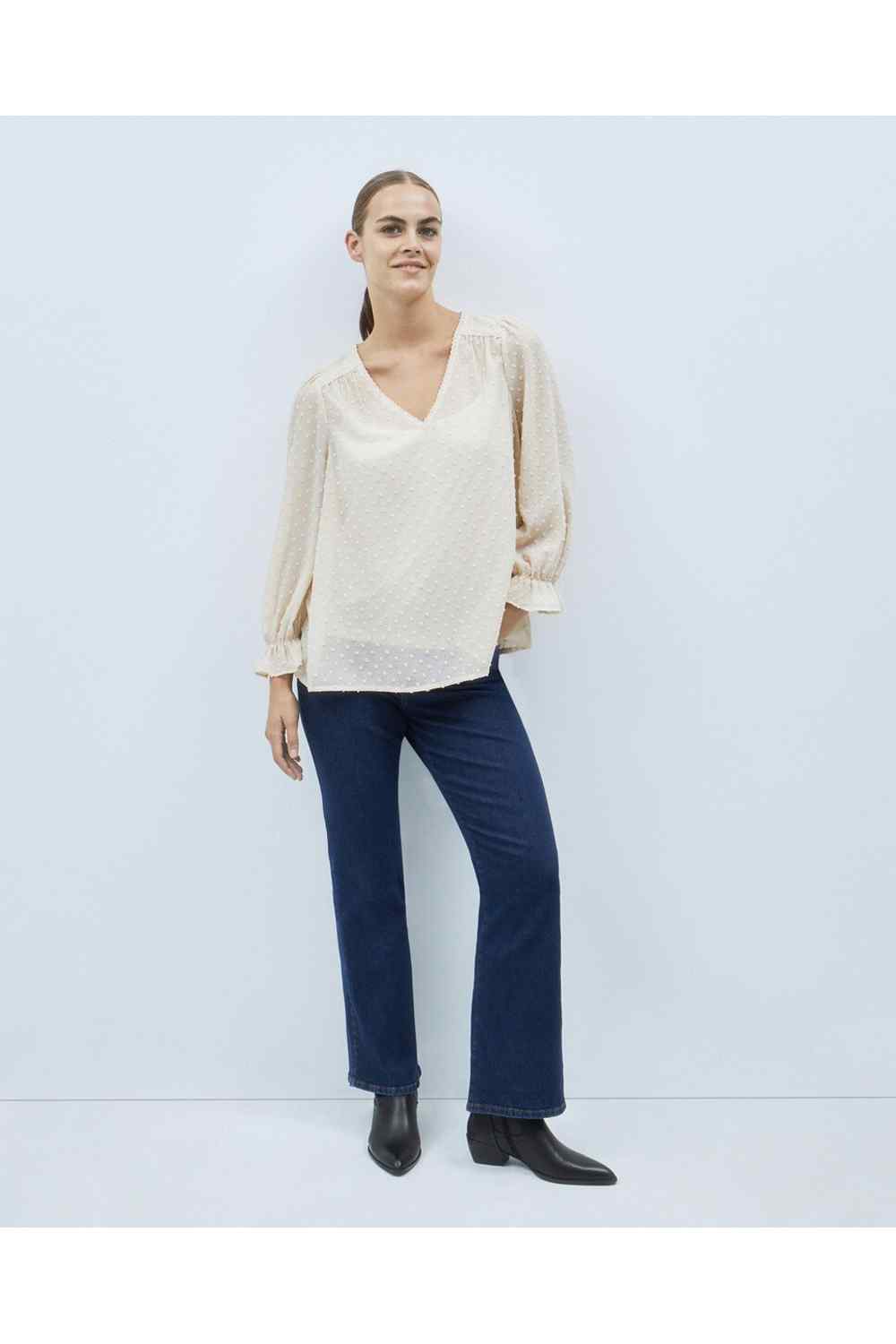 Couchel Blouse Long Sleeve Plumeti 1 Shaws Department Stores