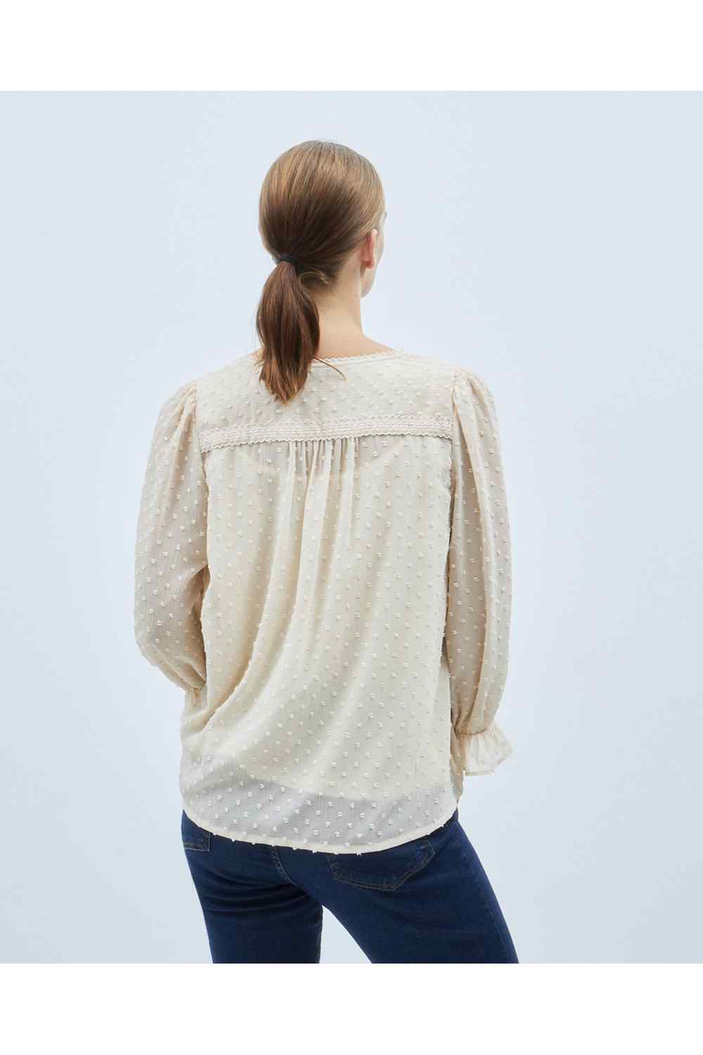 Couchel Blouse Long Sleeve Plumeti 3 Shaws Department Stores