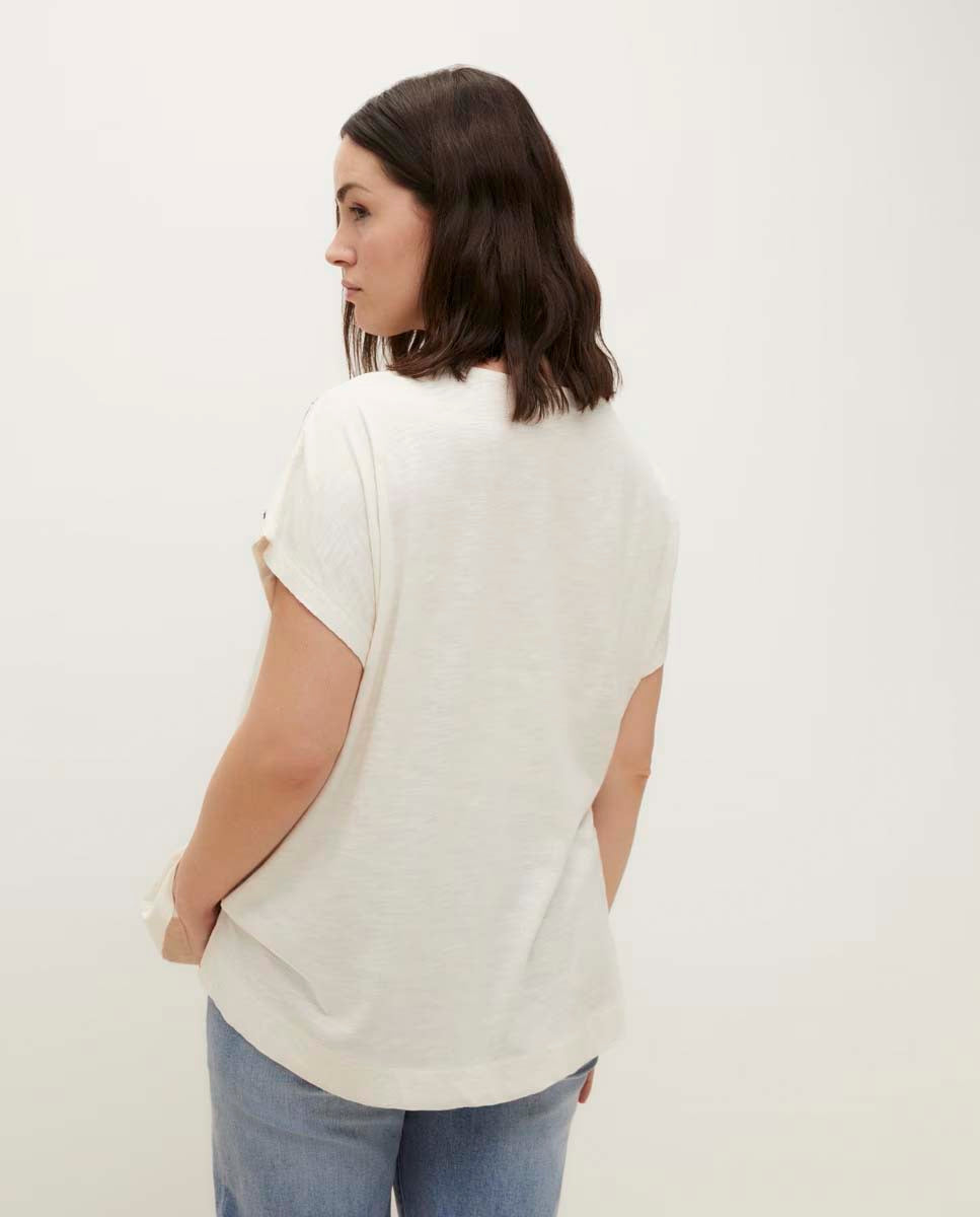 Couchel Short Sleeve Tshirt - White 3 Shaws Department Stores