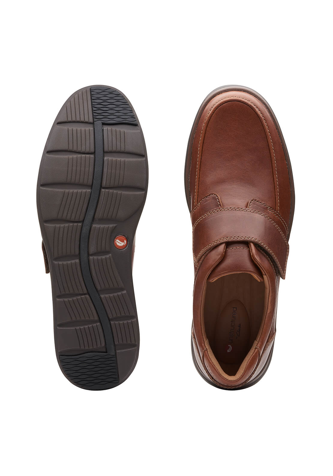 Clarks Un Abode Strap Casual Shoe - Tan 7 Shaws Department Stores