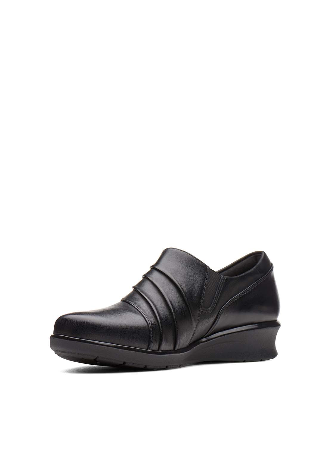 Clarks Hope Roxanne Casual Shoes - Black 2 Shaws Department Stores